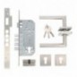 AMIG 23598  
 Kit cerradura madera + manilla 18  
 Acero inoxidable