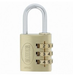AMIG 23620  
 Candado combinación 42  
 30 mm  
 Latón  
 Mate