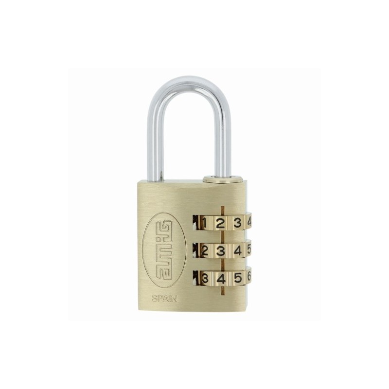 AMIG 23620  
 Candado combinación 42  
 30 mm  
 Latón  
 Mate