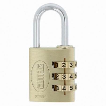 AMIG 23623  
 Candado combinación 42  
 30 mm  
 Latón  
 Mate