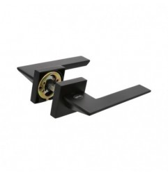 AMIG 23659  
 Manilla con roseta + bocallaves ZAHORA  
 51 x 51 mm  
 Zamak  
 Negro mate