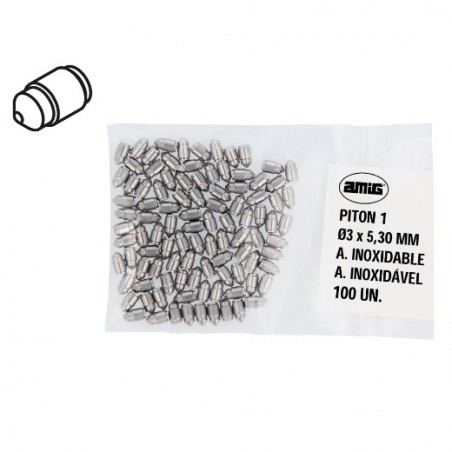 AMIG 23693  
 Pitón 1  
 Ø3 x 5,30 mm  
 Acero inoxidable