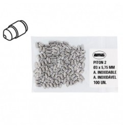 AMIG 23694  
 Pitón 2  
 Ø3 x 5,75 mm  
 Acero inoxidable