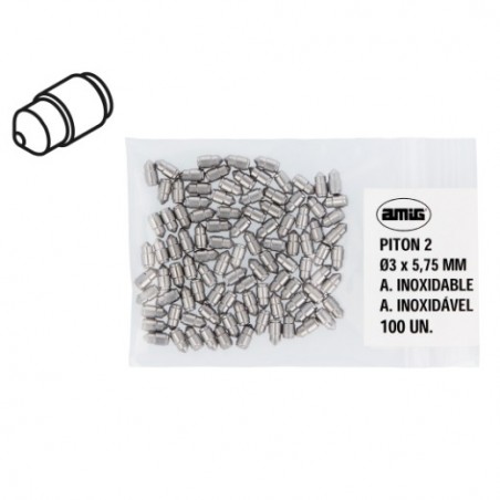 AMIG 23694  
 Pitón 2  
 Ø3 x 5,75 mm  
 Acero inoxidable