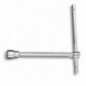 950 15 Llave en T con vaso hexagonal, cromada