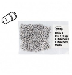 AMIG 23695  
 Pitón 3  
 Ø3 x 6,20 mm  
 Acero inoxidable