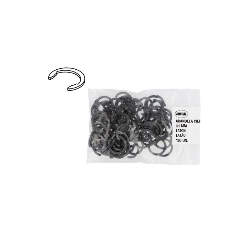 AMIG 23706  
 Arandela de cierre 1  
 0,9 mm  
 Latón