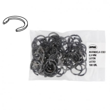 AMIG 23706  
 Arandela de cierre 1  
 0,9 mm  
 Latón
