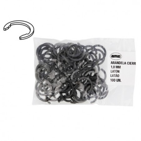 AMIG 23707  
 Arandela de cierre 1  
 1,0 mm  
 Latón