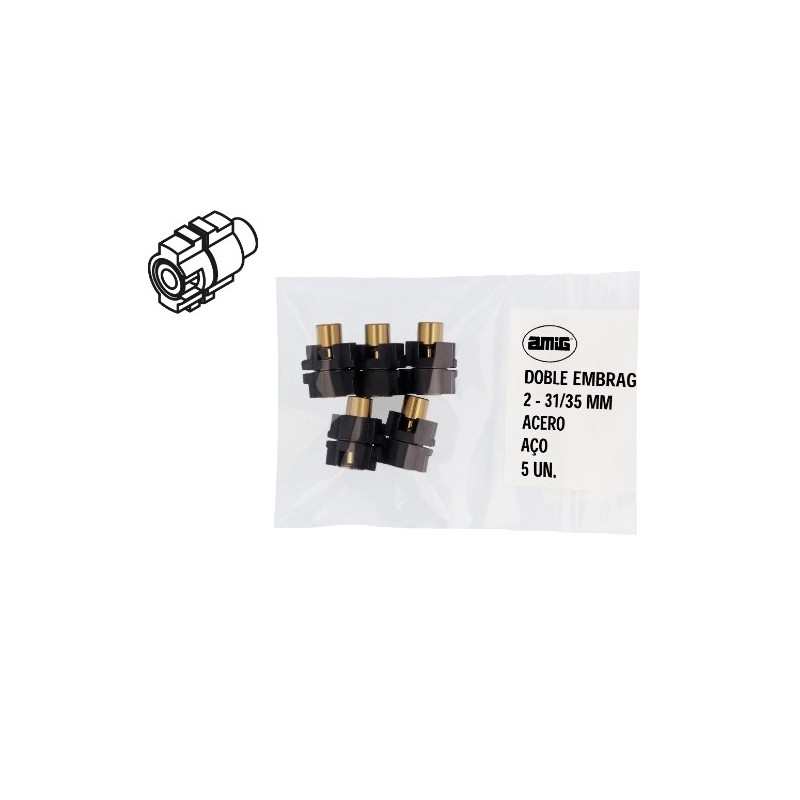 AMIG 23709  
 Doble embrague 2  
 31/35 mm  
 Acero sinterizado