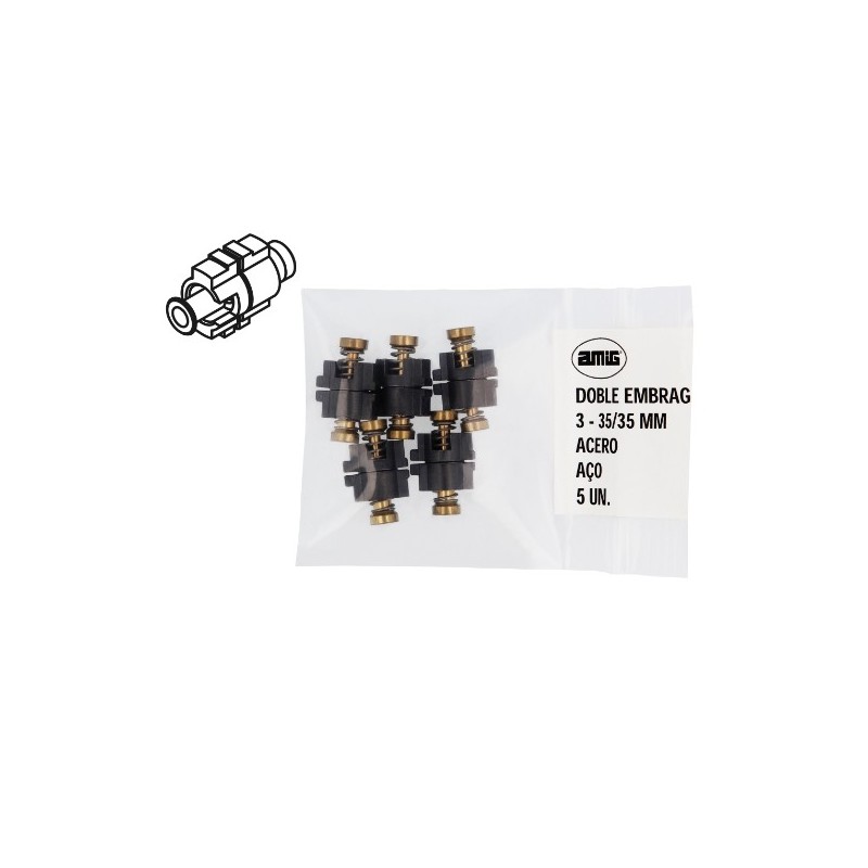 AMIG 23710  
 Doble embrague 3  
 35/35 mm  
 Acero sinterizado