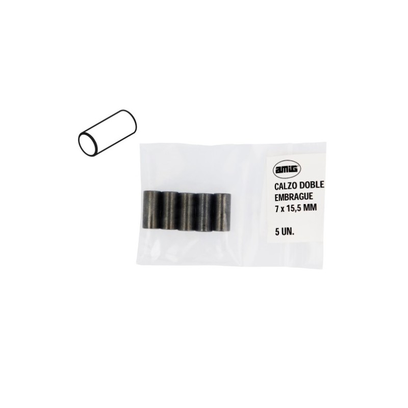 AMIG 23714  
 Calzo doble embrague 1  
 7 x 15,5 mm  
 Latón