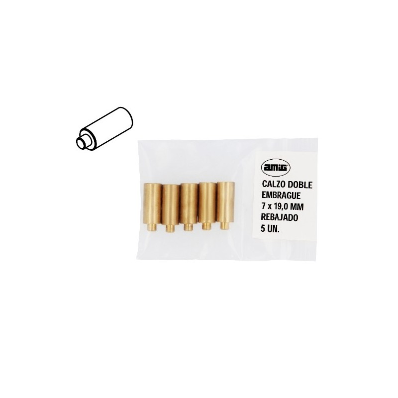 AMIG 23715  
 Calzo doble embrague 1  
 7 x 19,0 mm  
 Latón