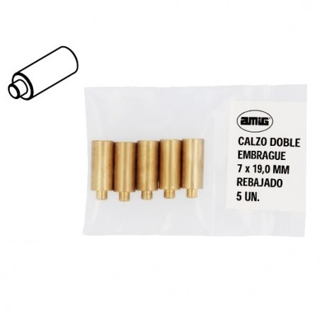 AMIG 23715  
 Calzo doble embrague 1  
 7 x 19,0 mm  
 Latón