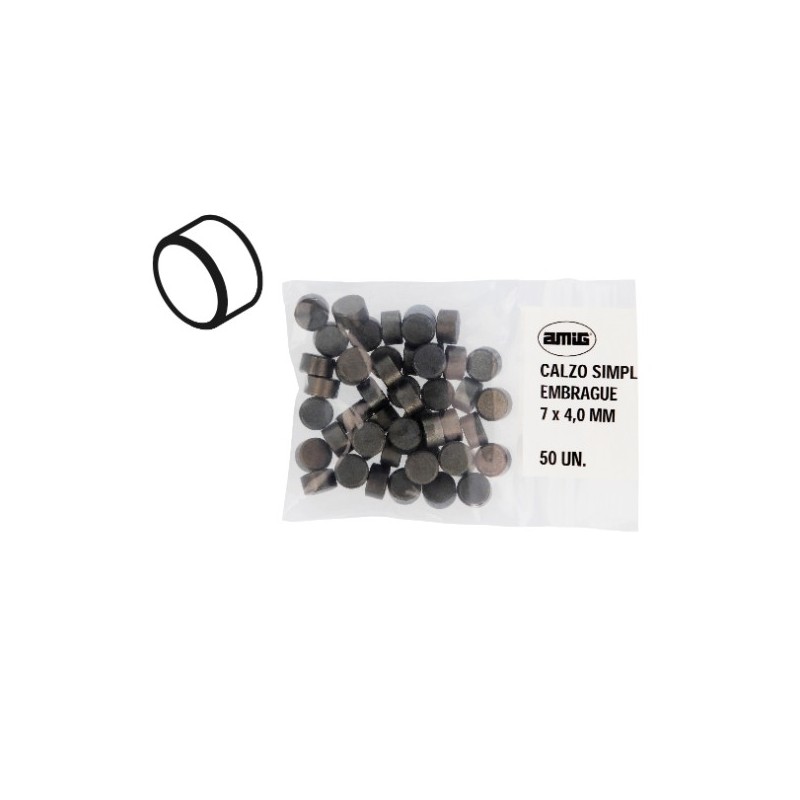 AMIG 23717  
 Calzo simple embrague 1  
 7 x 4,0 mm  
 Latón