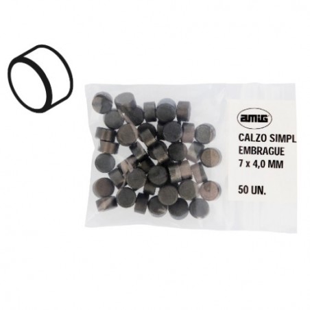 AMIG 23717  
 Calzo simple embrague 1  
 7 x 4,0 mm  
 Latón