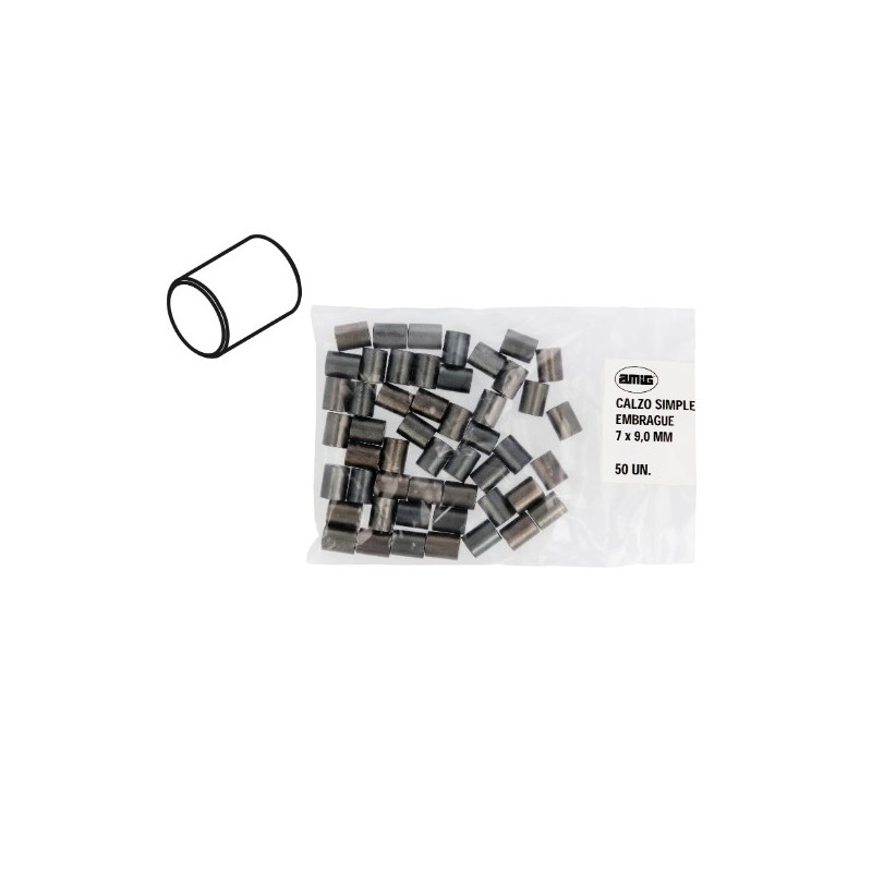 AMIG 23718  
 Calzo simple embrague 1  
 7 x 9,0 mm  
 Latón