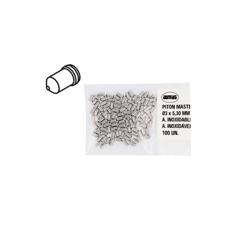 AMIG 23721  
 Pitón master 1A  
 Ø3 x 4 mm (5,30)  
 Acero inoxidable