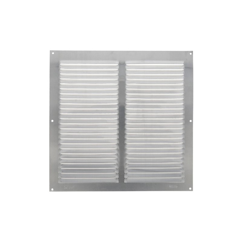AMIG 23735  
 Rejilla ventilación 3  
 300 x 300 mm  
 Aluminio  
 Plata