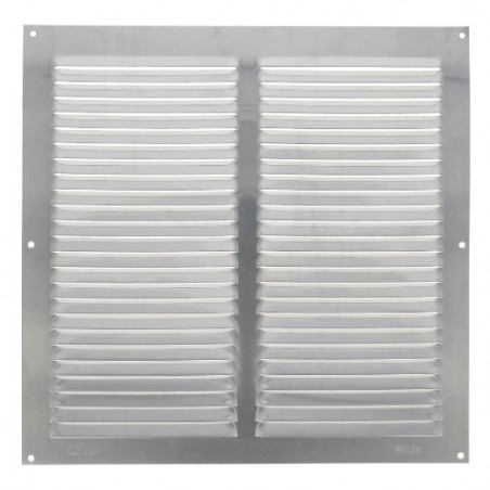 AMIG 23735  
 Rejilla ventilación 3  
 300 x 300 mm  
 Aluminio  
 Plata