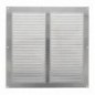 AMIG 23735  
 Rejilla ventilación 3  
 300 x 300 mm  
 Aluminio  
 Plata