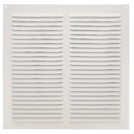 AMIG 23736  
 Rejilla ventilación con mosquitera 3  
 300 x 300 mm  
 Aluminio  
 Blanco