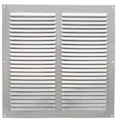AMIG 23737  
 Rejilla ventilación con mosquitera 3  
 300 x 300 mm  
 Aluminio  
 Plata