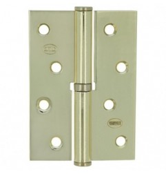AMIG 23762  
 Bisagra 5007AB  
 100 x 70 x 3 mm  
 Acero  
 Latonado barnizado - Derecha
