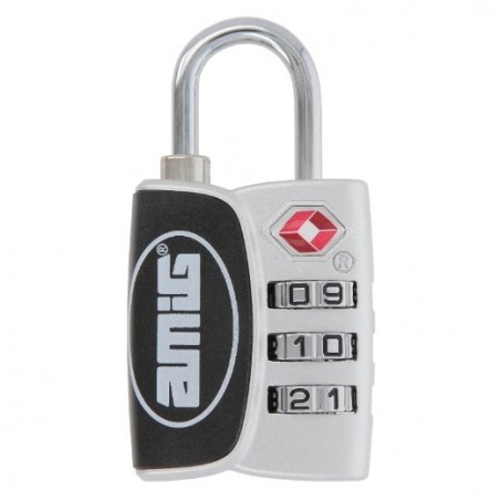 AMIG 23771  
 Candado combinación 81TSA  
 32 mm  
 Zamak  
 Gris-negro