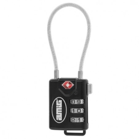 AMIG 23772  
 Candado combinación 82TSA  
 33 mm  
 Zamak  
 Negro