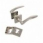 AMIG 23838  
 Manilla con roseta + bocallaves ROCHE  
 51 x 51 mm  
 Zamak  
 Cromado mate