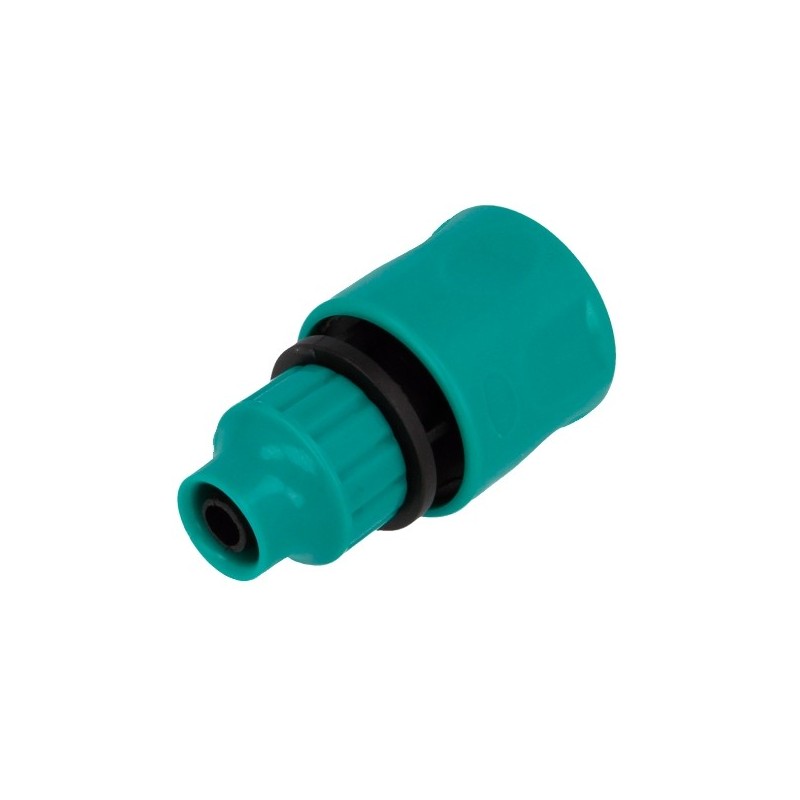 AMIG 23844  
 Empalme manguera helicoidal 2128  
 3/8''  
 ABS  
 Verde