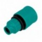 AMIG 23844  
 Empalme manguera helicoidal 2128  
 3/8''  
 ABS  
 Verde