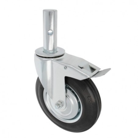 AMIG 23850  
 Rueda andamio macho 2575  
 Ø200 mm  
 Goma  
 Negro
