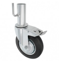 AMIG 23851  
 Rueda andamio hembra 2576  
 Ø200 mm  
 Goma  
 Negro