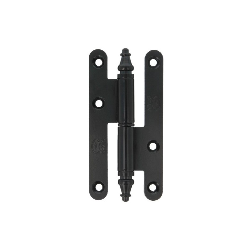 AMIG 23870  
 Pernio 507  
 110 x 55 x 3 mm  
 Acero  
 Negro - Derecha