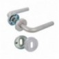 AMIG 23876  
 Manilla con roseta 4RGX  
 Ø53 mm  
 Acero inoxidable  
 Mate