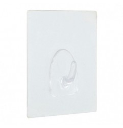 AMIG 23880  
 Colgador reutilizable 217  
 82 x 62 x 21 mm  
 Plástico  
 Transparente