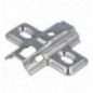 AMIG 23881  
 Soporte bisagra cazoleta 4000  
 Acero  
 Niquelado