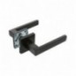 AMIG 23884  
 Manilla con roseta 8RX  
 54 x 54 mm  
 Acero inoxidable  
 Negro