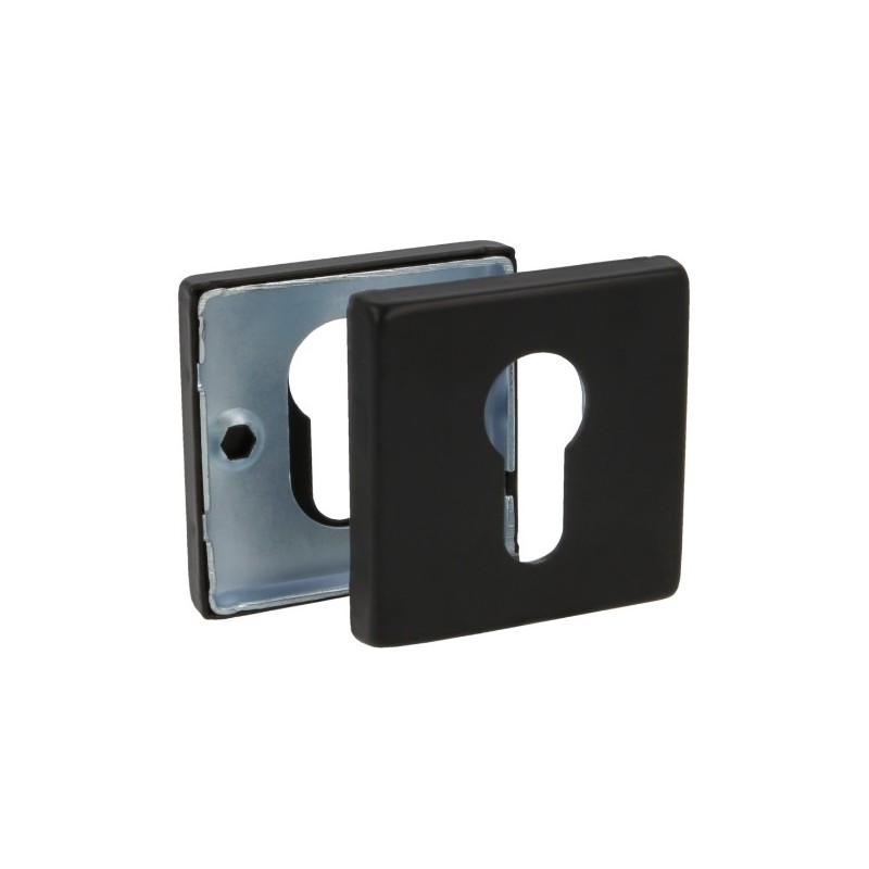 AMIG 23887  
 Bocallave 5RX  
 54 x 54 mm  
 Acero inoxidable  
 Negro