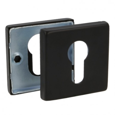 AMIG 23887  
 Bocallave 5RX  
 54 x 54 mm  
 Acero inoxidable  
 Negro