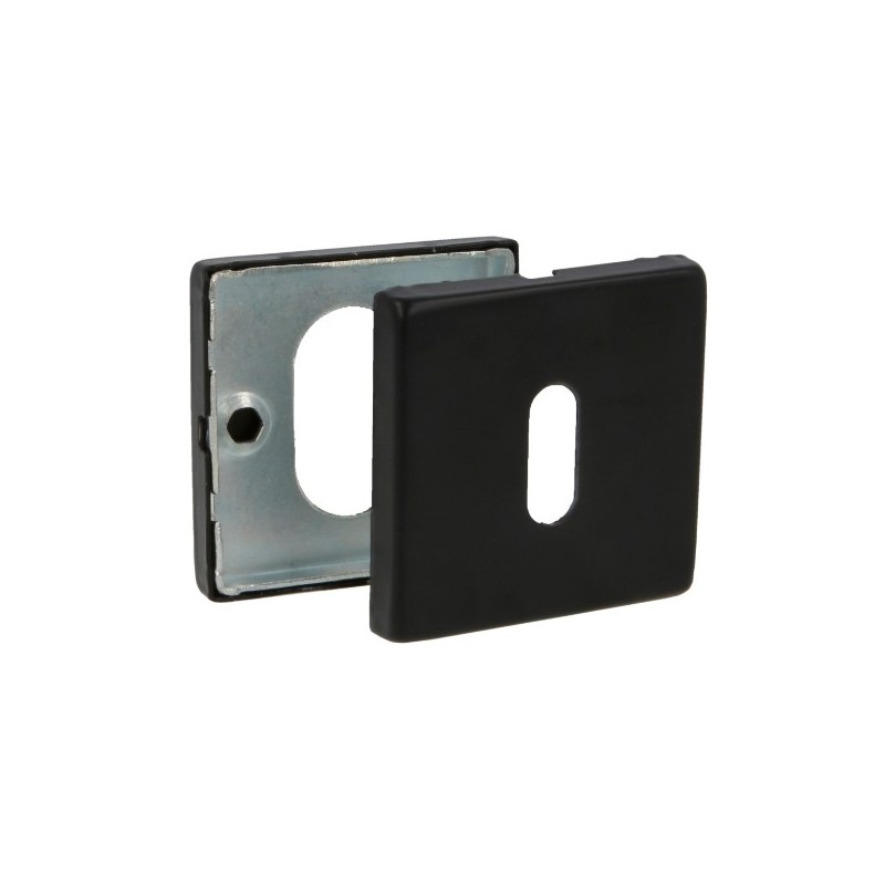 AMIG 23888  
 Bocallave 6RX  
 54 x 54 mm  
 Acero inoxidable  
 Negro