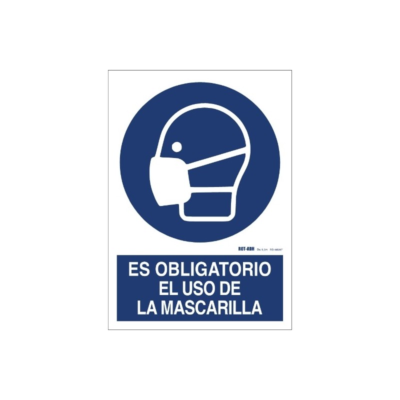 AMIG 23891  
 Señal obligación ignífuga 10010  
 300 x 210 mm  
 PVC  
 Blanco/Azul