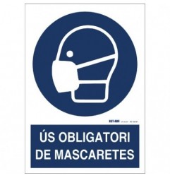 AMIG 23901  
 Señal obligación ignífuga 10010  
 300 x 210 mm  
 PVC  
 Blanco/Azul