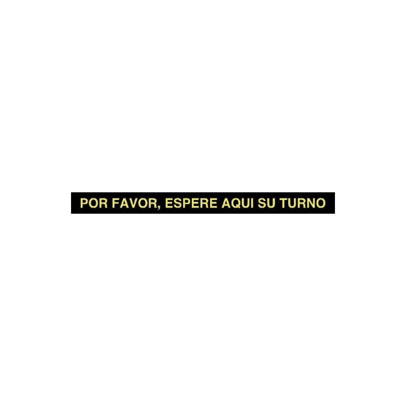 AMIG 23917  
 Señal informativa adhesiva 10080  
 1000 x 80 mm  
 PVC  
 Amarillo/Negro