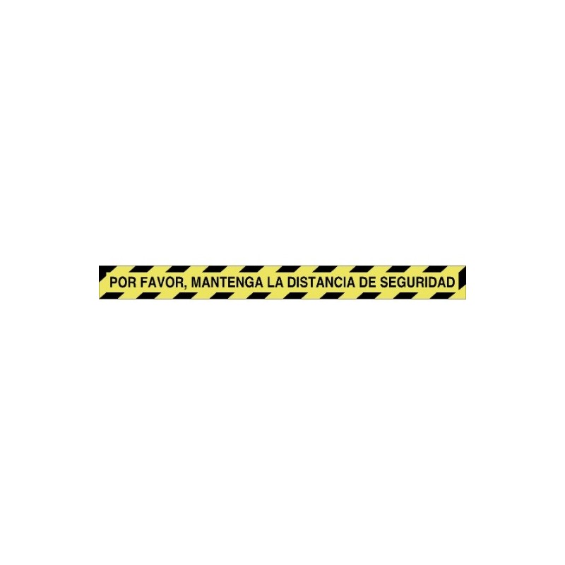 AMIG 23918  
 Señal informativa adhesiva 10080  
 1000 x 90 mm  
 PVC  
 Amarillo/Negro