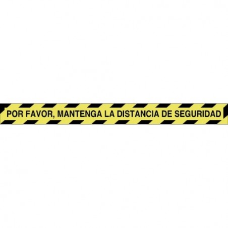 AMIG 23918  
 Señal informativa adhesiva 10080  
 1000 x 90 mm  
 PVC  
 Amarillo/Negro