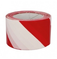 AMIG 23922  
 Cinta balizaje 522  
 70 mm x 200 m  
 Polietileno baja densidad LDPE  
 Rojo-blanco