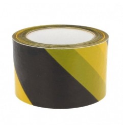 AMIG 23923  
 Cinta balizaje 522  
 70 mm x 200 m  
 Polietileno baja densidad LDPE  
 Amarillo/Negro